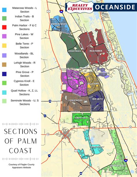 Palm Coast Florida Map